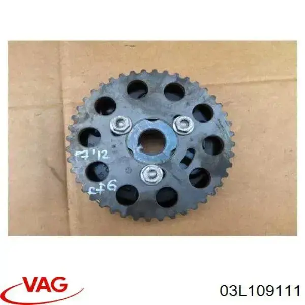  Engrenagem de cadeia da roda dentada da árvore distribuidora de motor Volkswagen Transporter T5 ônibus (7HB, 7HJ, 7EB, 7EJ) (2003 - 2016) T5