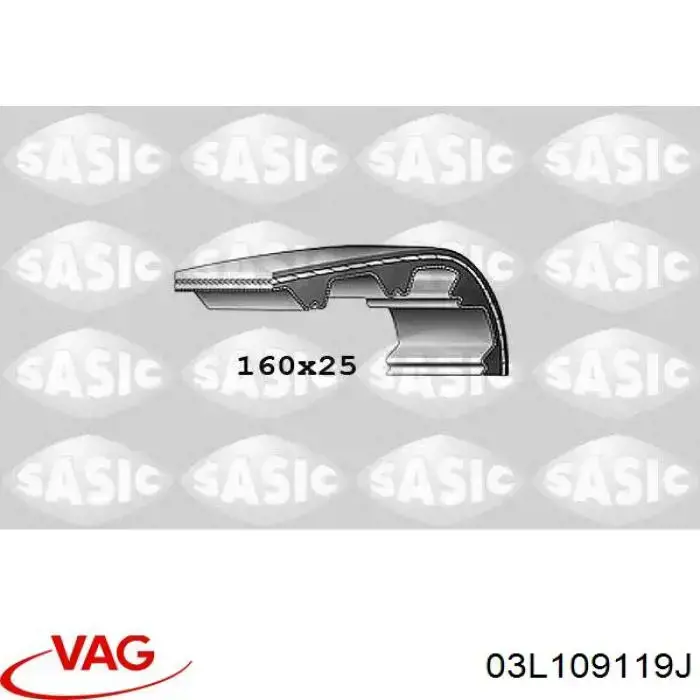 Купить 03L109119J VAG Ремень газораспределительного механизма