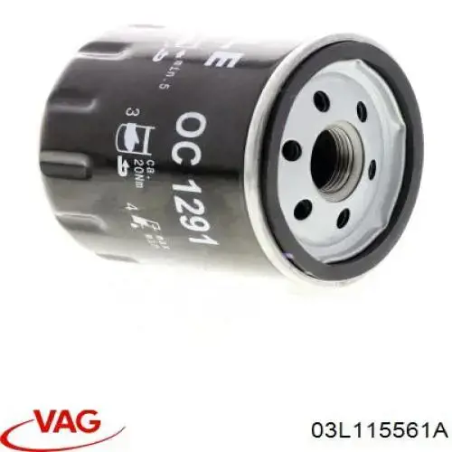 Фильтр очистки масла центробежный VAG 03L115561A цена, от 16.56 USD