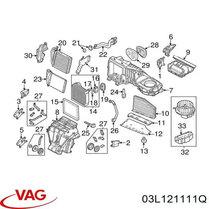 Термостат в сборе VAG 03L121111Q