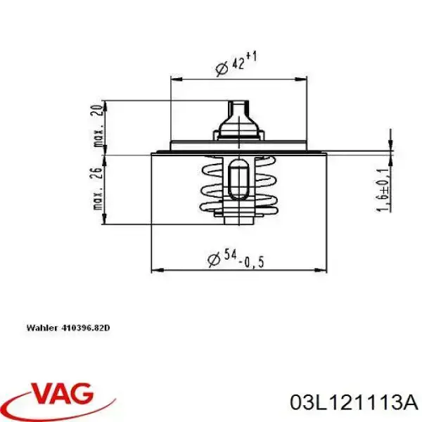 03L121113A VAG Авто термостат
