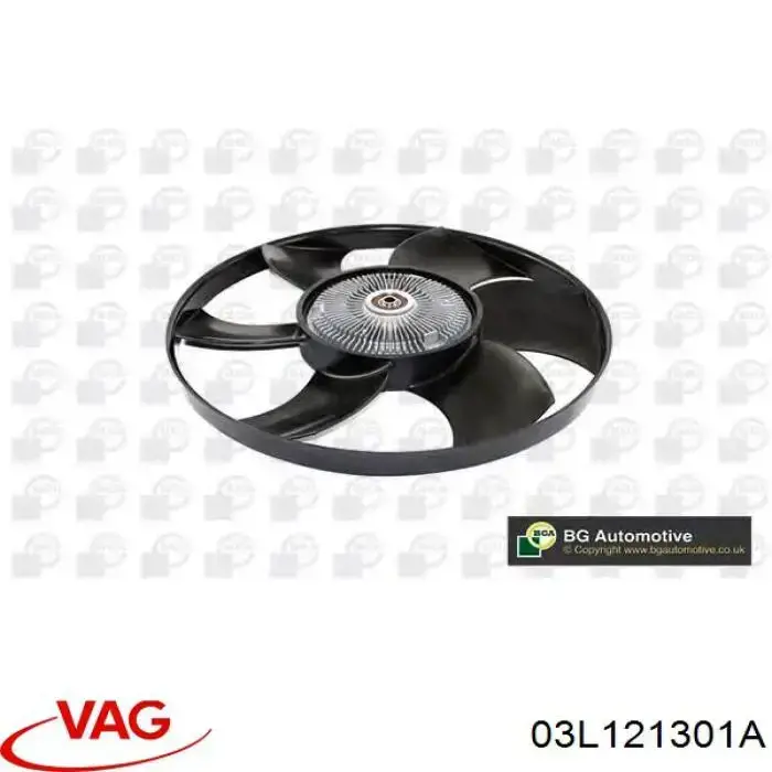 Вентилятор (крыльчатка) радиатора охлаждения VAG 03L121301A