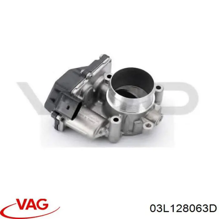 03L128063D VAG Válvula de borboleta montada