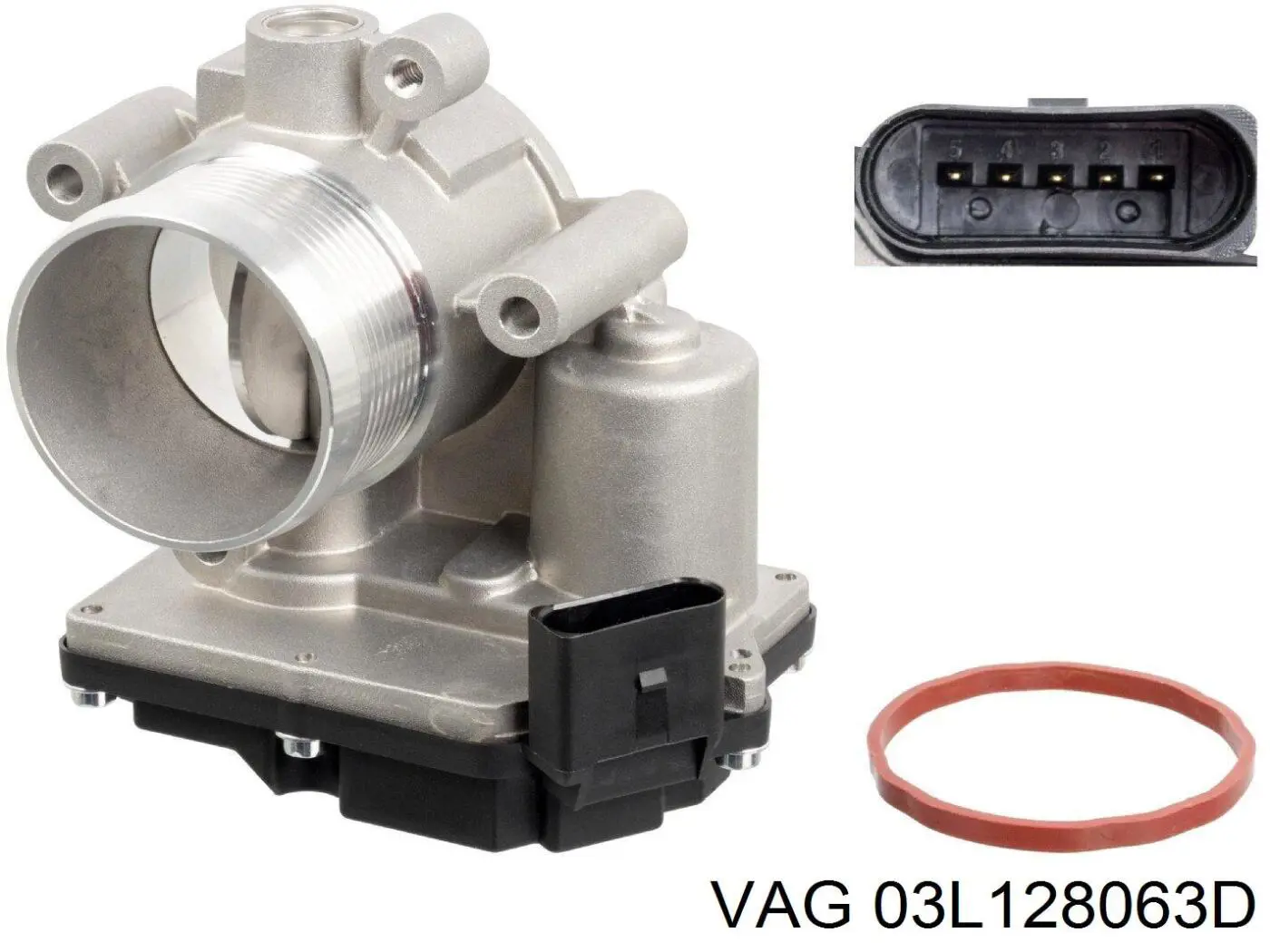 Válvula de borboleta montada 03L128063D VAG