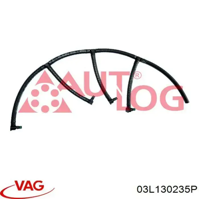 Купить 03L130235P VAG Обратная топливная трубка