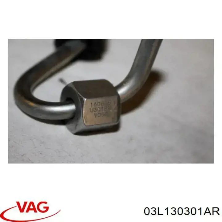 Трубка топливная форсунки 1-го цилиндра VAG 03L130301AR