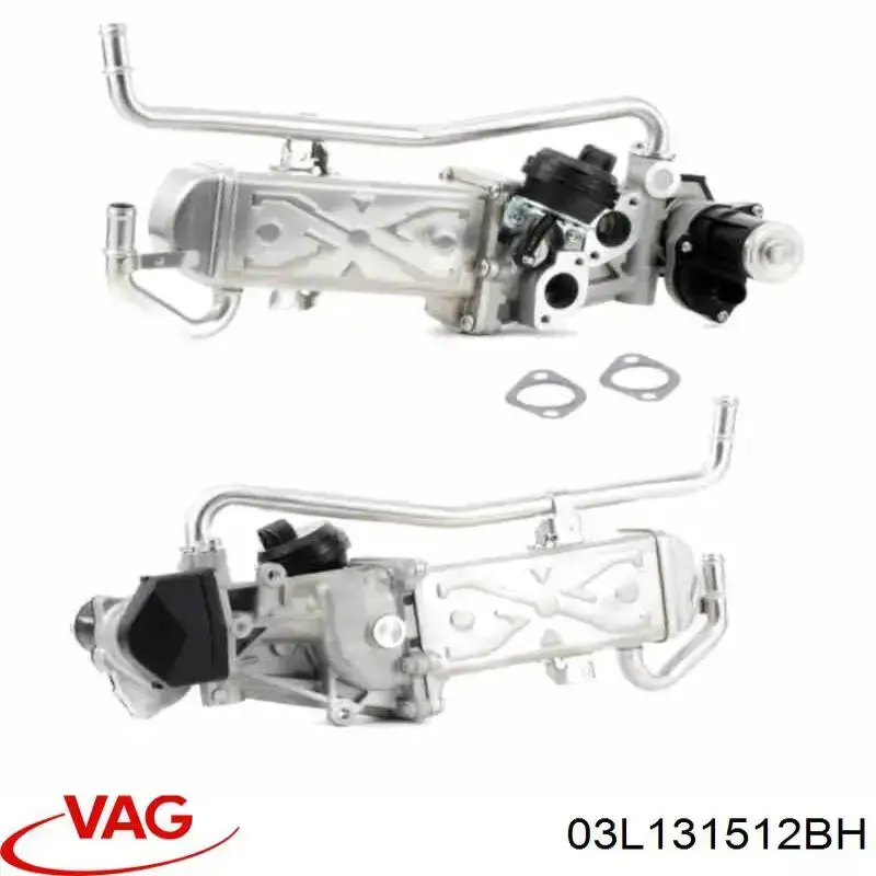 Радиатор системы EGR рециркуляции выхлопных газов VAG 03L131512BH цена, от 50.68 USD