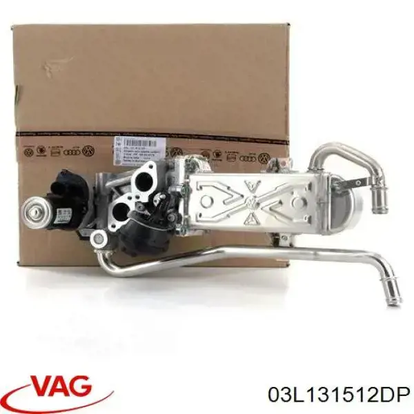 03L131512DP VAG radiador do sistema egr de recirculação dos gases de escape