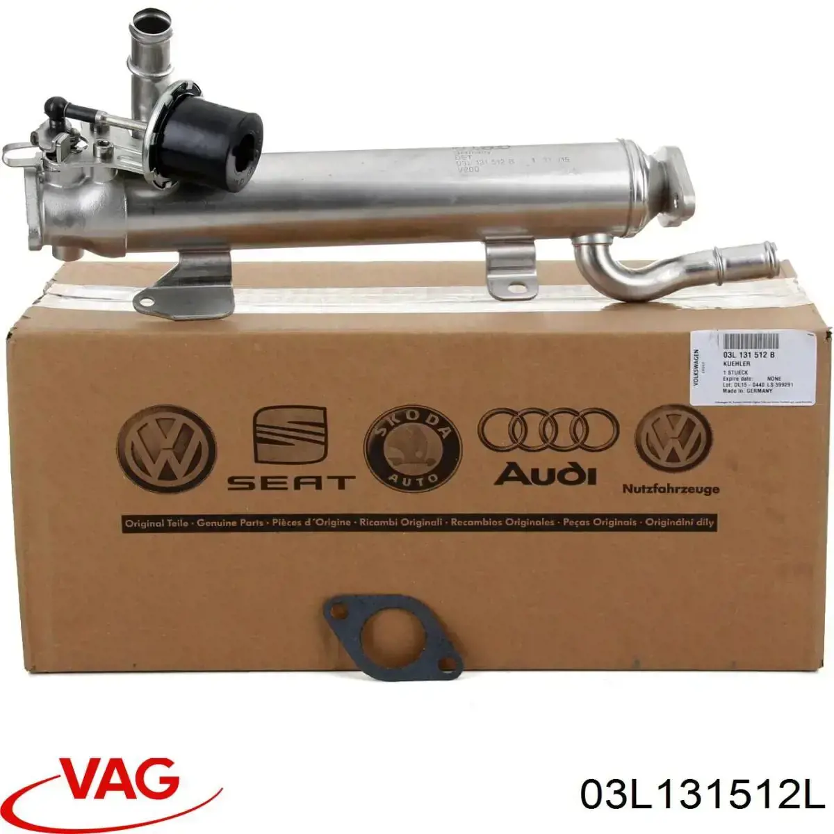 Радиатор системы EGR рециркуляции выхлопных газов VAG 03L131512L цена, от 38.35 USD