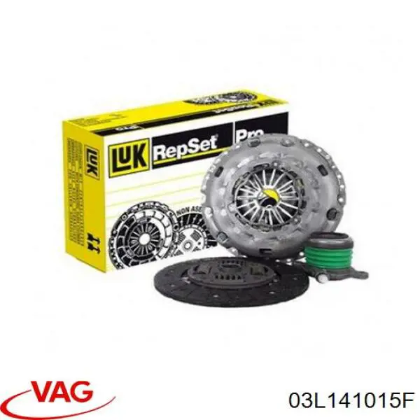 Купить 03L141015F VAG Комплект сцепления (диск, корзина, подшипник)
