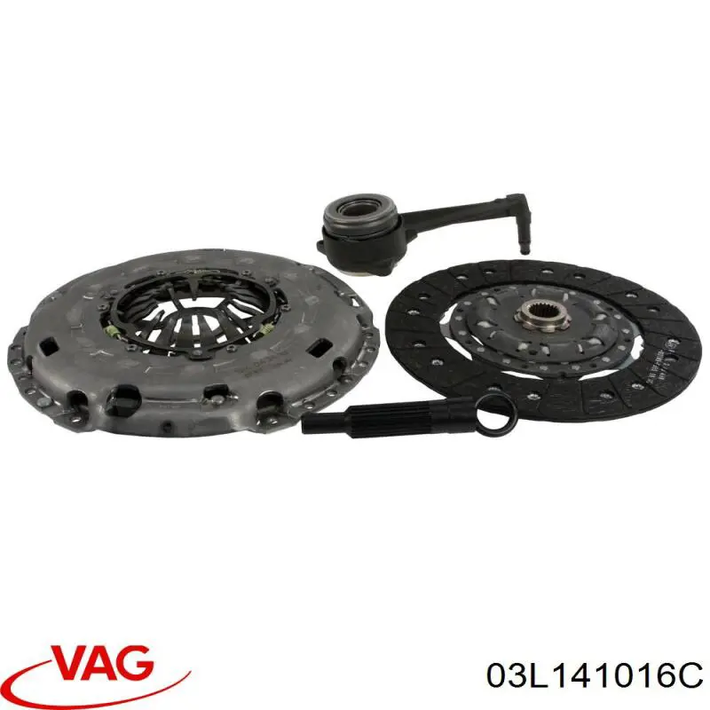 03L141016C VAG kit de embraiagem (3 peças)