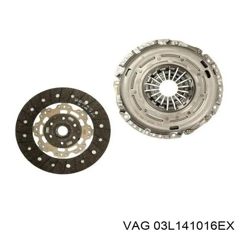 03L141016EX VAG kit de embraiagem (3 peças)