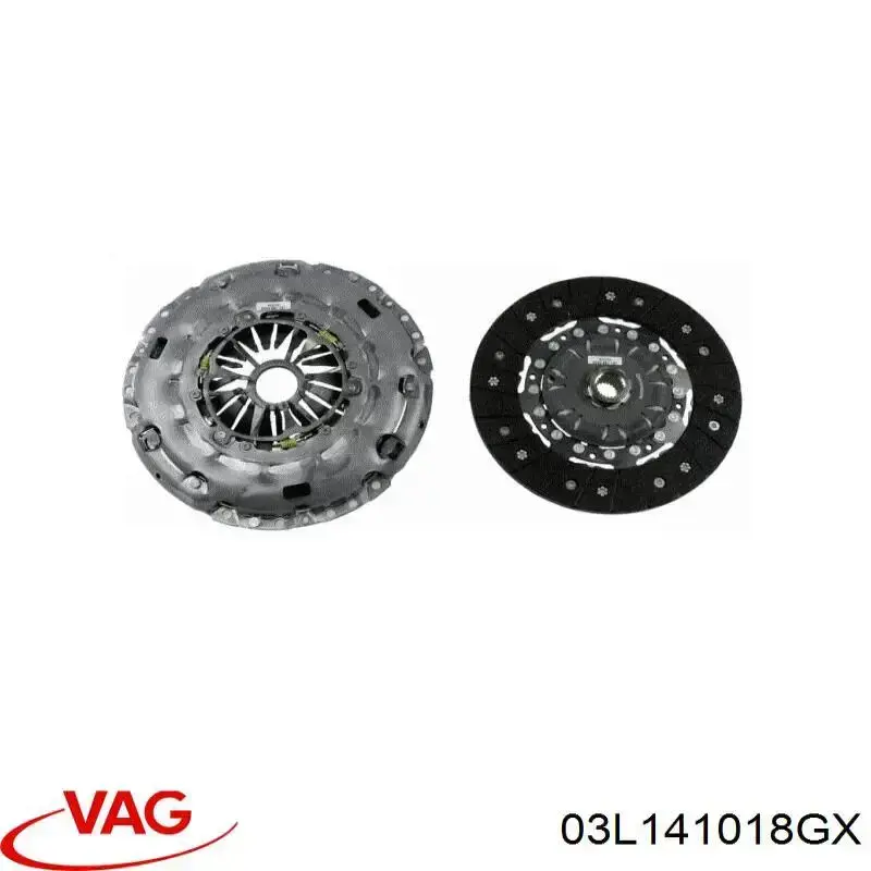 Купить 03L141018GX VAG Комплект сцепления (диск, корзина, подшипник)