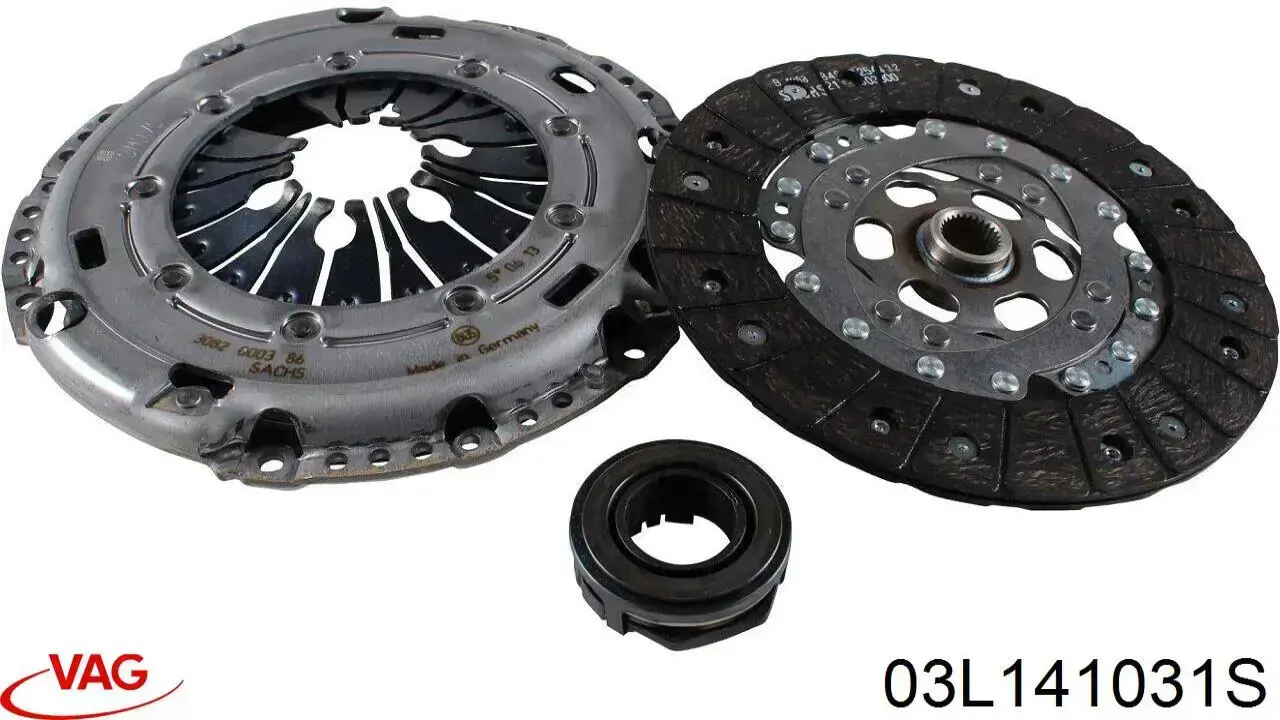 03L141031S VAG Диск сцепления ведомый