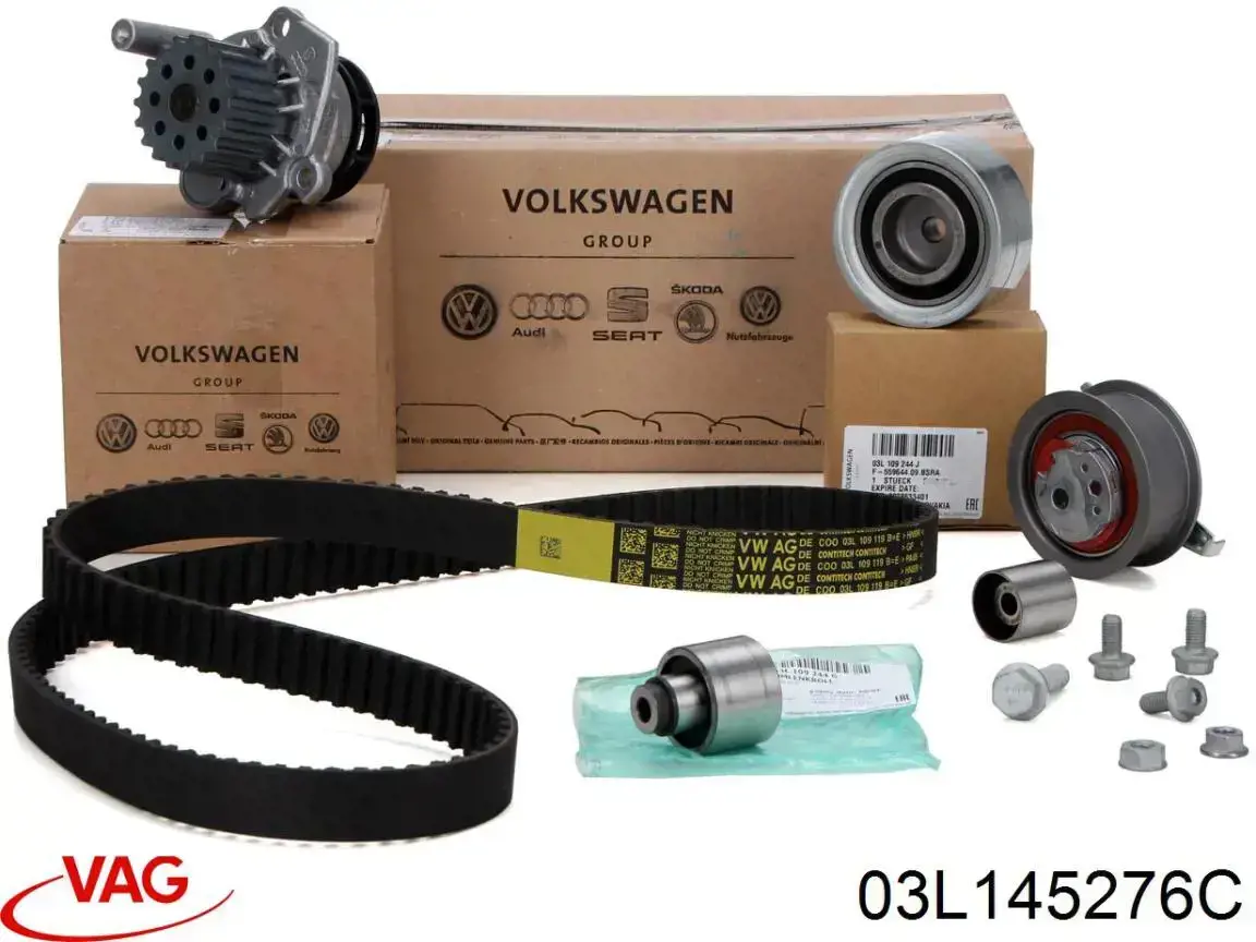 Обводной ролик ремня ГРМ VAG 03L145276C цена, от 120.14 USD