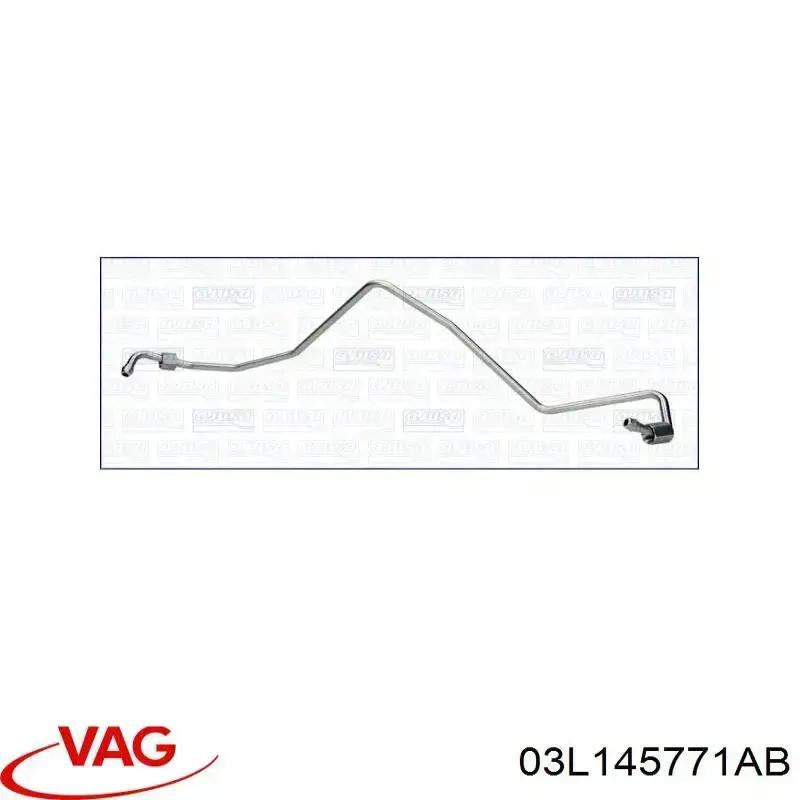 Купить 03L145771AB VAG Трубка (шланг) подачи масла к турбине