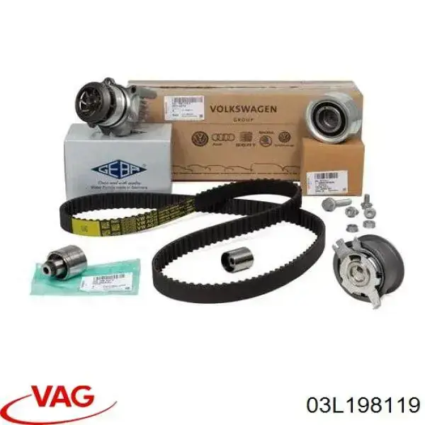ГРМ ремни, комплект VAG 03L198119 цена, от 152.73 USD