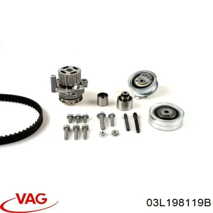 Ремень ГРМ, комплект VAG 03L198119B