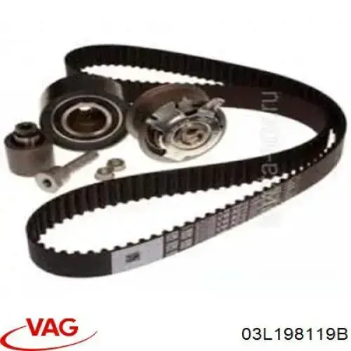 ГРМ ремни, комплект VAG 03L198119B цена, от 141.43 USD