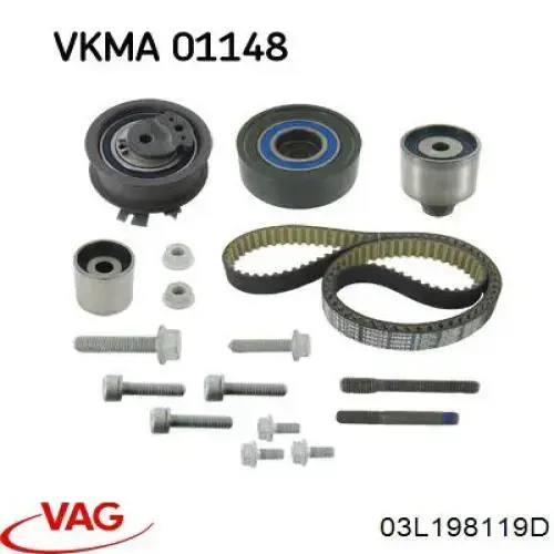 ГРМ ремни, комплект VAG 03L198119D цена, от 144.39 USD