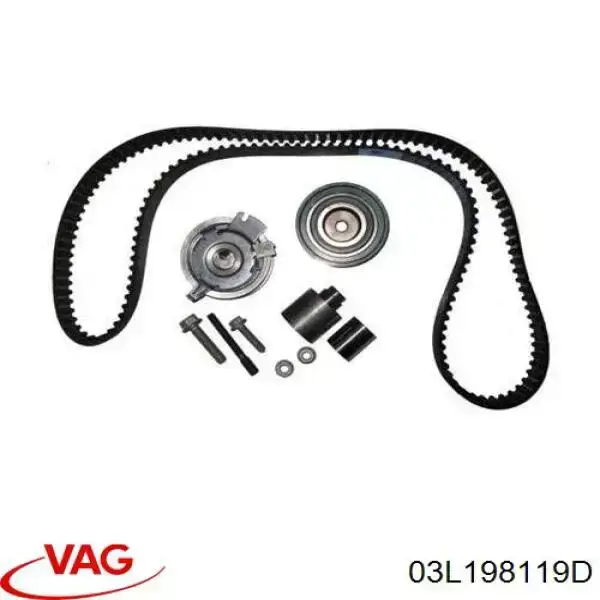 03L198119D VAG Комплект ремня ГРМ