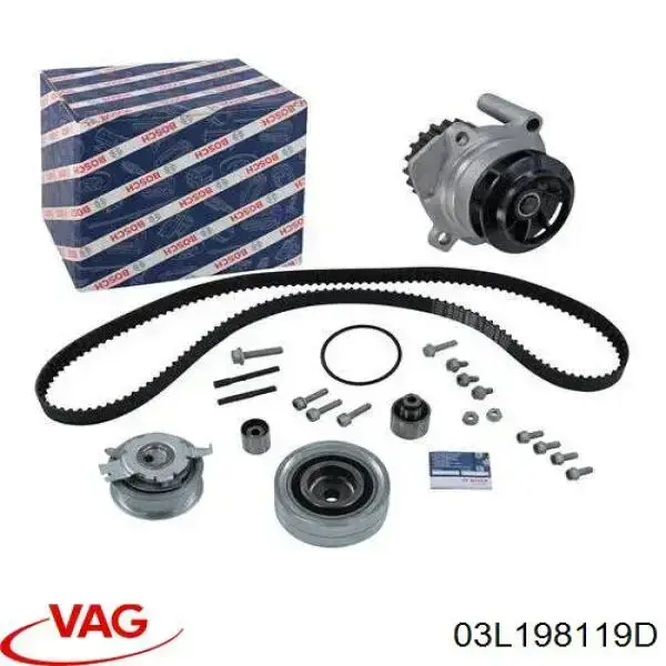 ГРМ ремни, комплект VAG 03L198119D цена, от 144.39 USD