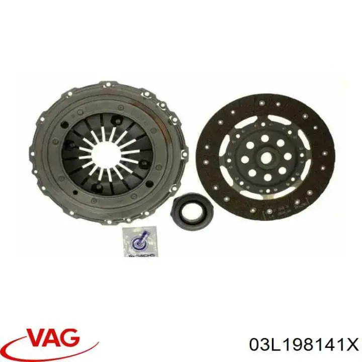 Купить 03L198141X VAG Комплект сцепления (диск, корзина, подшипник)