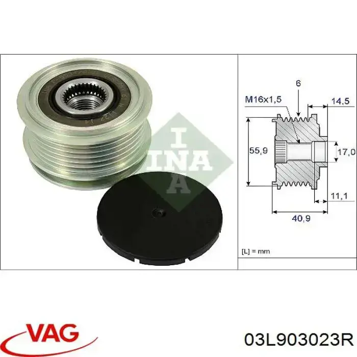 03L903023R VAG gerador