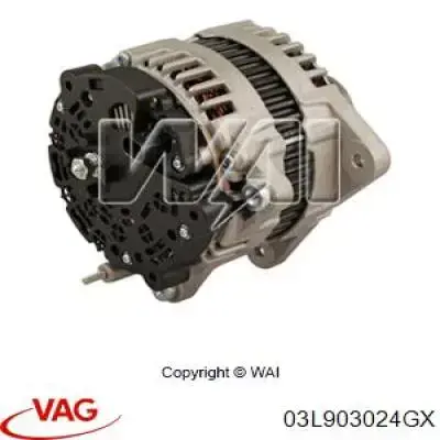 Автомобильный генератор VAG 03L903024GX цена, от 192.80 USD