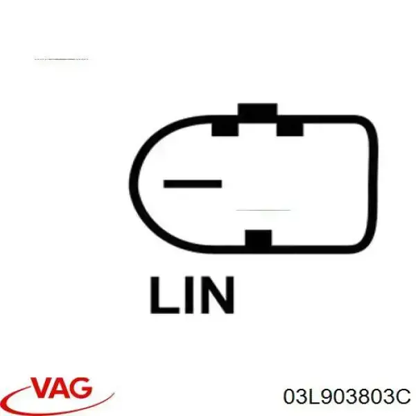 03L903803C VAG relê-regulador do gerador (relê de carregamento)