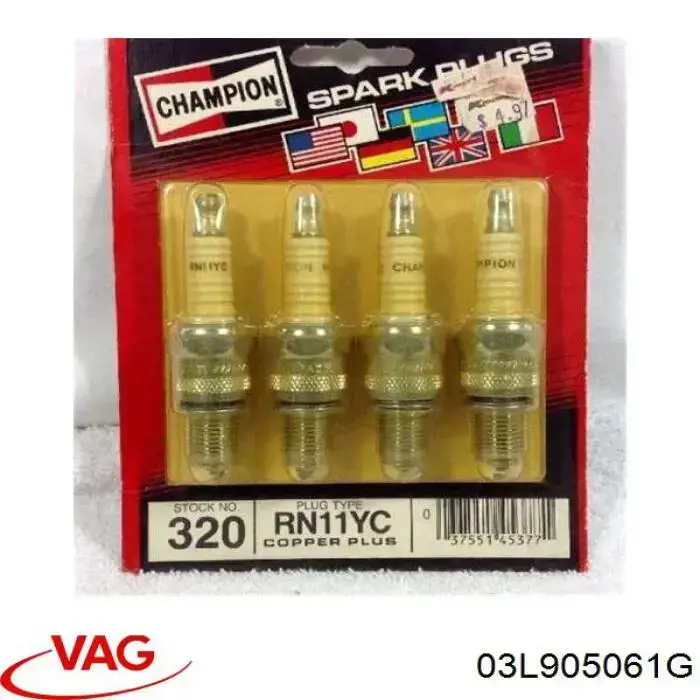 03L905061G VAG Bujía de precalentamiento original y equivalente