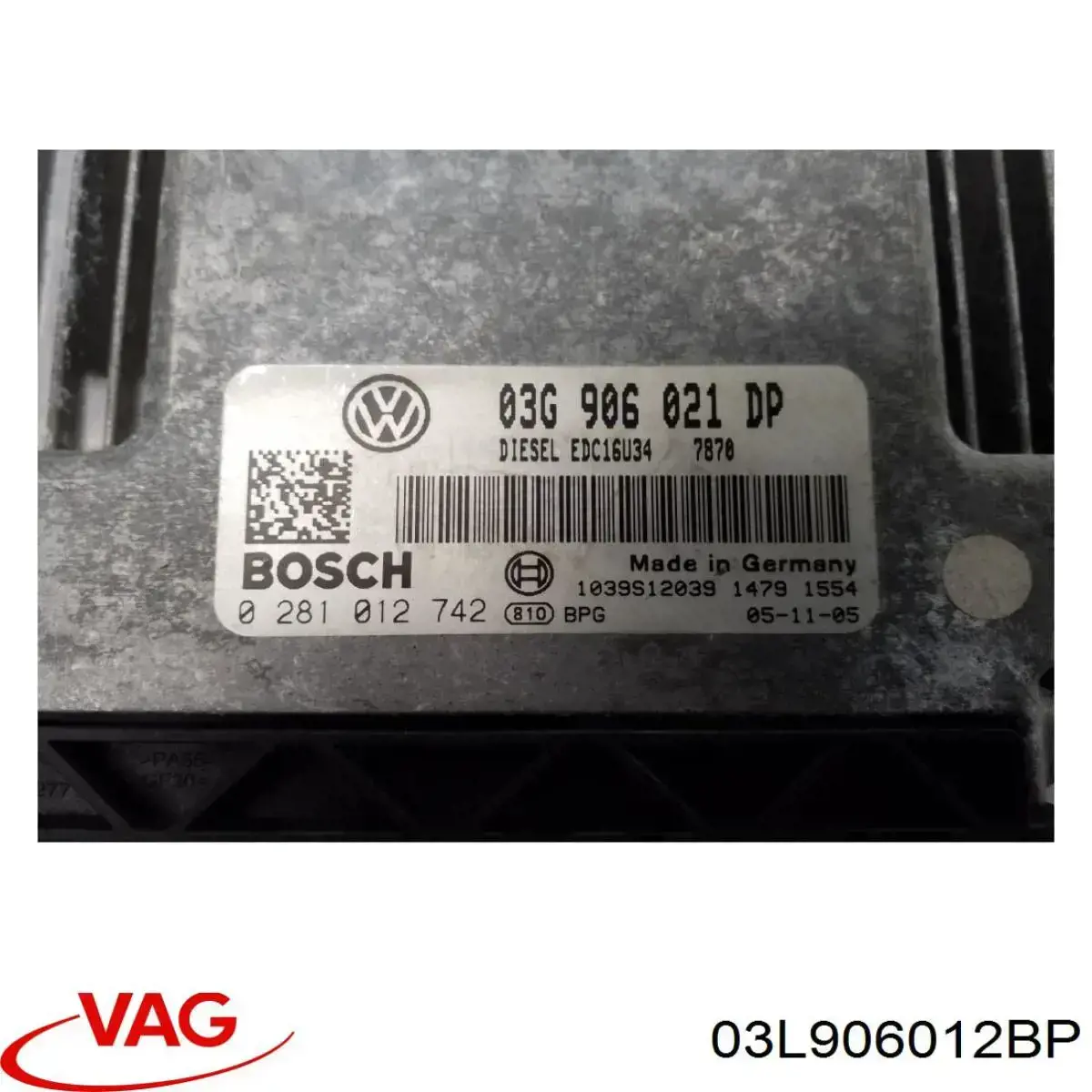 03L906012BP VAG Мозги двигателя