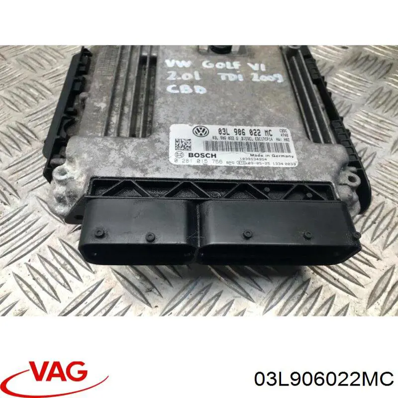 Купить 03L906022MC VAG Электронный блок управления двигателем