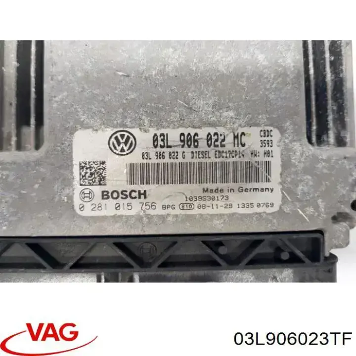 Купить 03L906023TF VAG Электронный блок управления двигателем