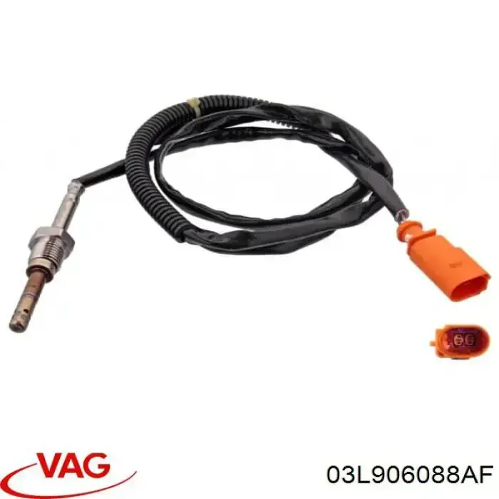 03L906088AF VAG sensor de temperatura dos gases de escape (ge, depois de filtro de partículas diesel)
