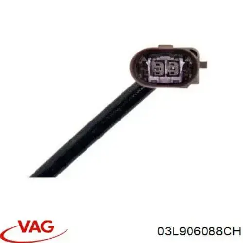 Sensor de temperatura, gas de escape, después de Filtro hollín/partículas 03L906088CH VAG/Audi