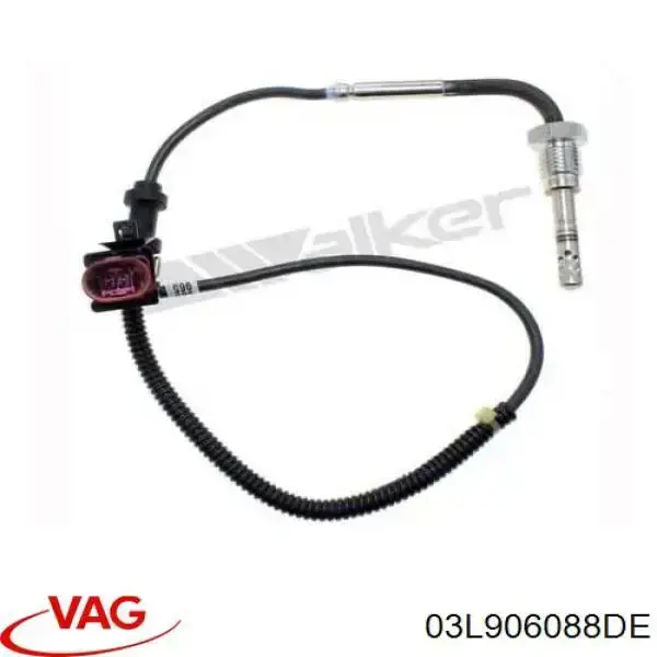 03L906088DE VAG sensor de temperatura dos gases de escape (ge, antes de filtro de partículas diesel)