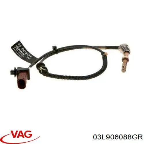 Датчик температуры выхлопных газов перед сажевым фильтром VAG 03L906088GR цена, от 43.34 USD