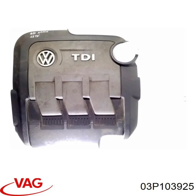 Tampa de motor decorativa para Volkswagen Polo (6R)