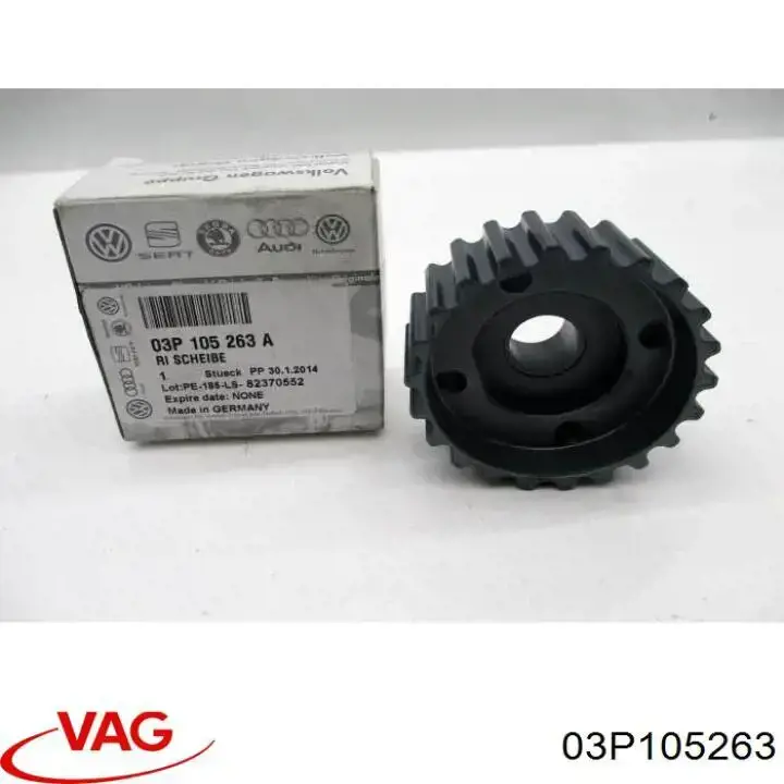 03P105263 VAG Rueda dentada, cigüeñal original y equivalente