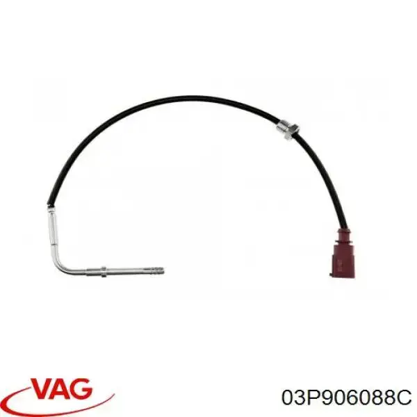 03P906088C VAG sensor de temperatura dos gases de escape (ge, antes de filtro de partículas diesel)