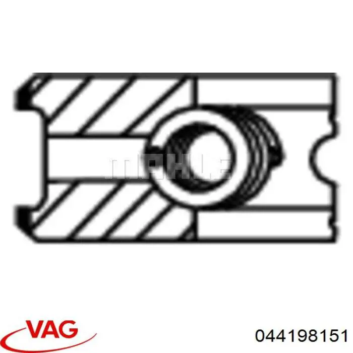 Комплект поршневых колец на 1 цилиндр, стандарт 044198151 VAG