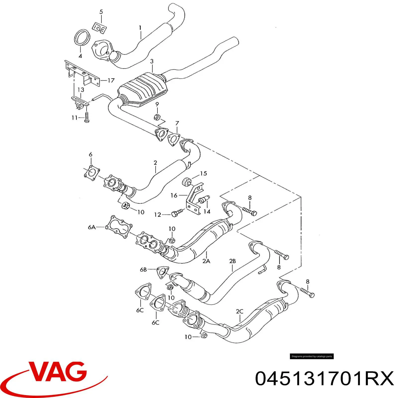 Катализатор 045131701RX VAG