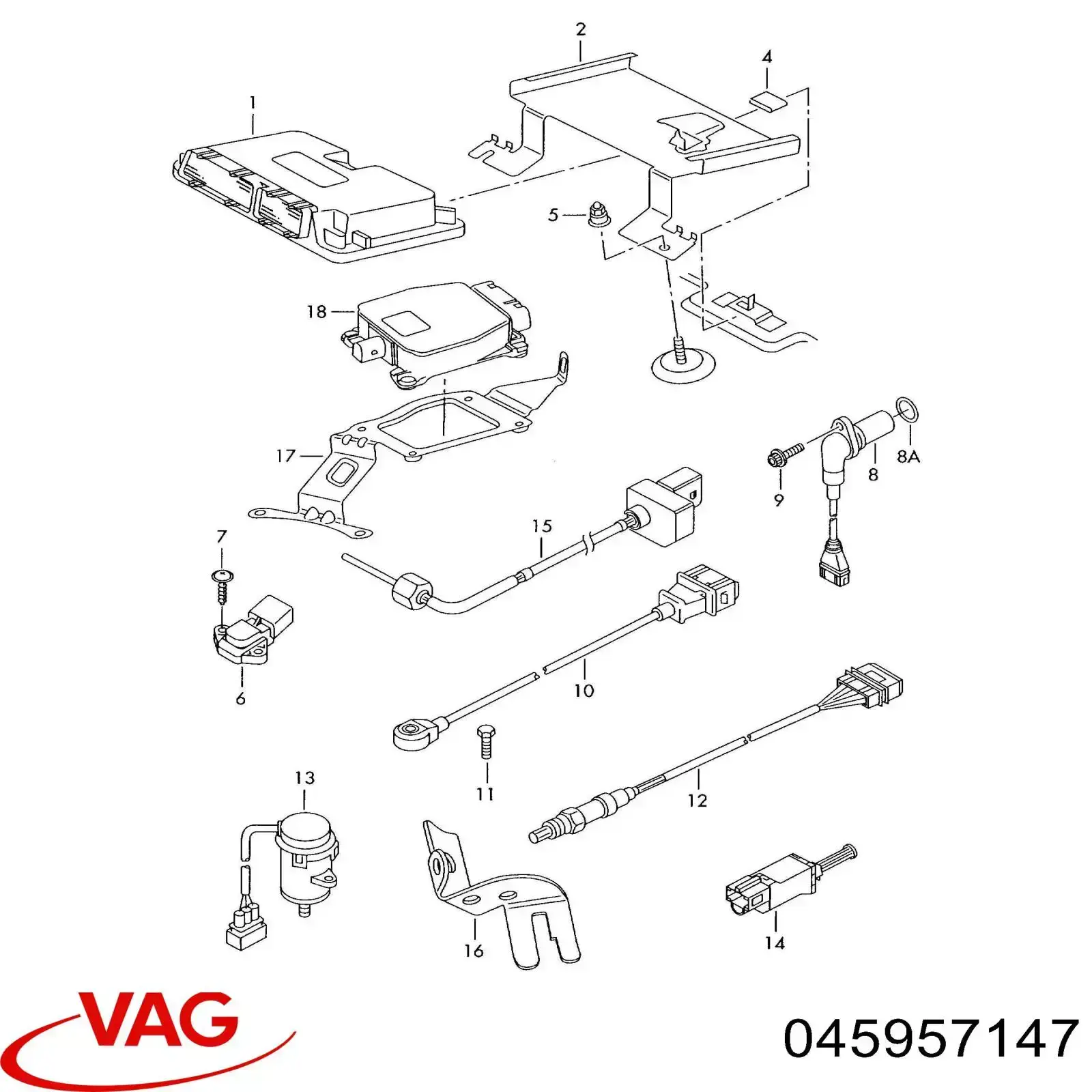 Купить 045957147 VAG Датчик оборотов коленвала
