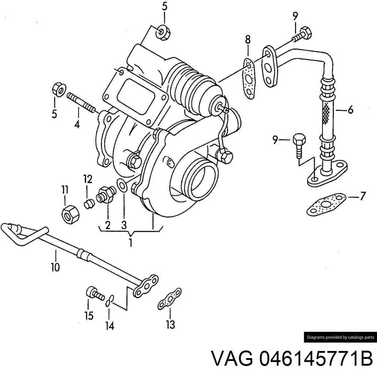 046145771B VAG Подача масляная труба