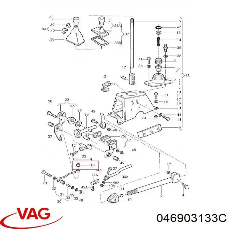 Роликовий модуль натяжителя ремня VAG 046903133C цена, от 38.83 USD