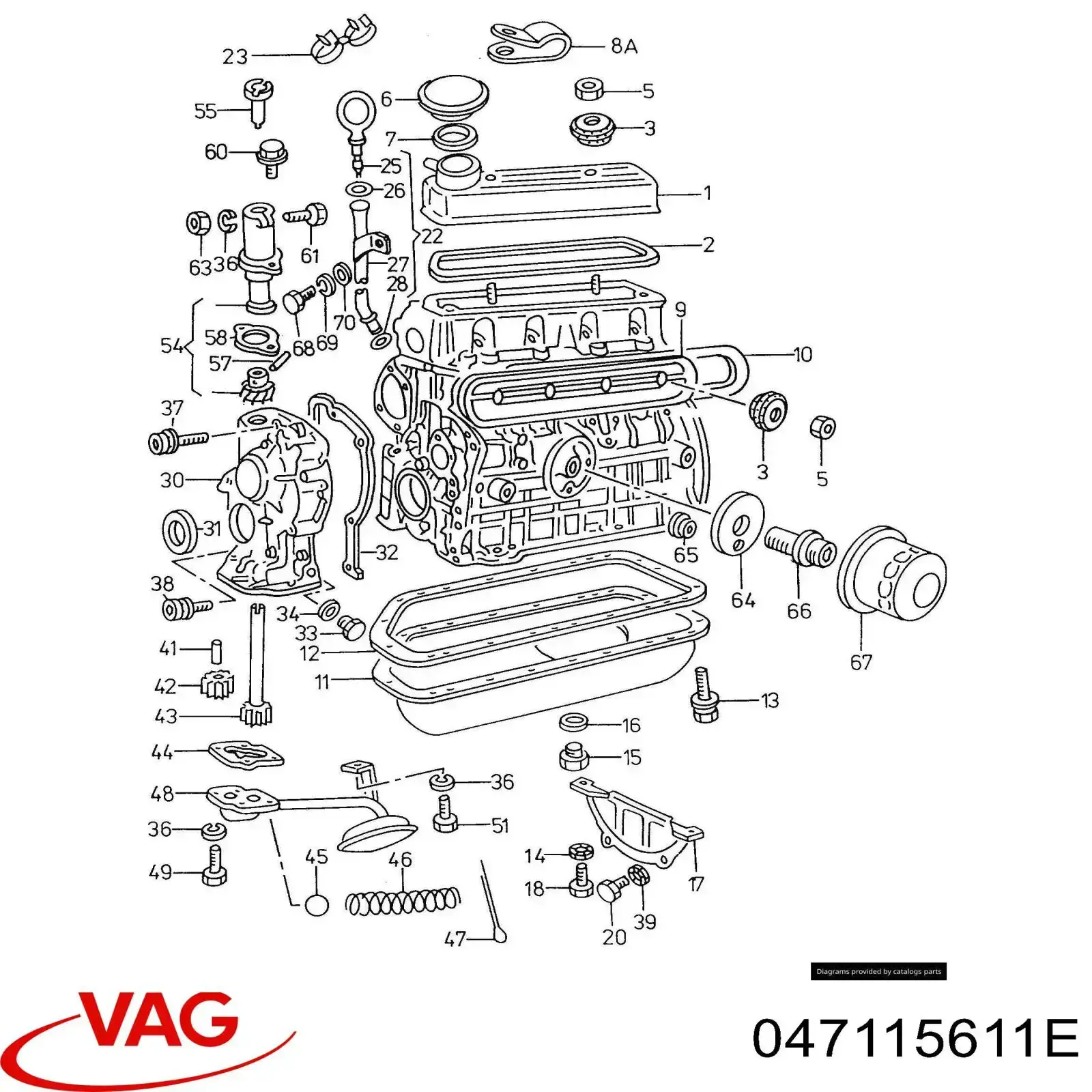 047115611E VAG щуп (индикатор уровня масла в двигателе)