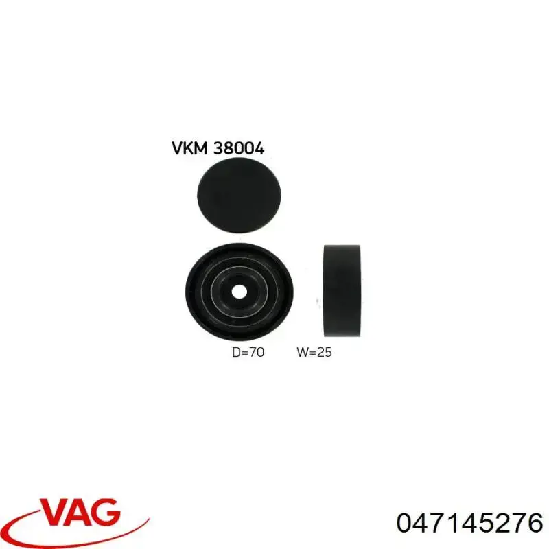 Натяжной ролик VAG 047145276 цена, от  