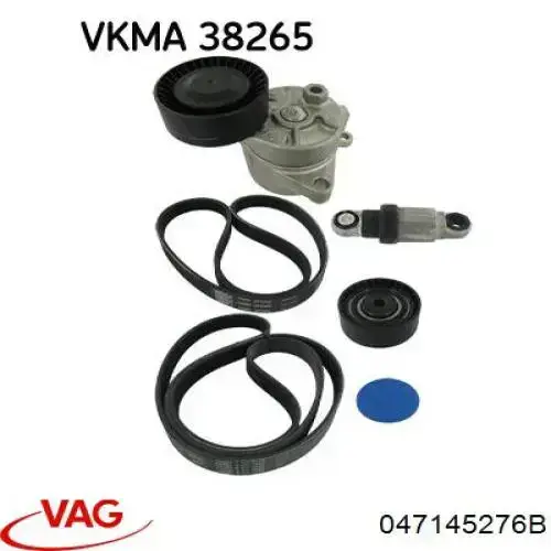 Паразитный ролик приводного ремня VAG 047145276B цена, от 12.67 USD