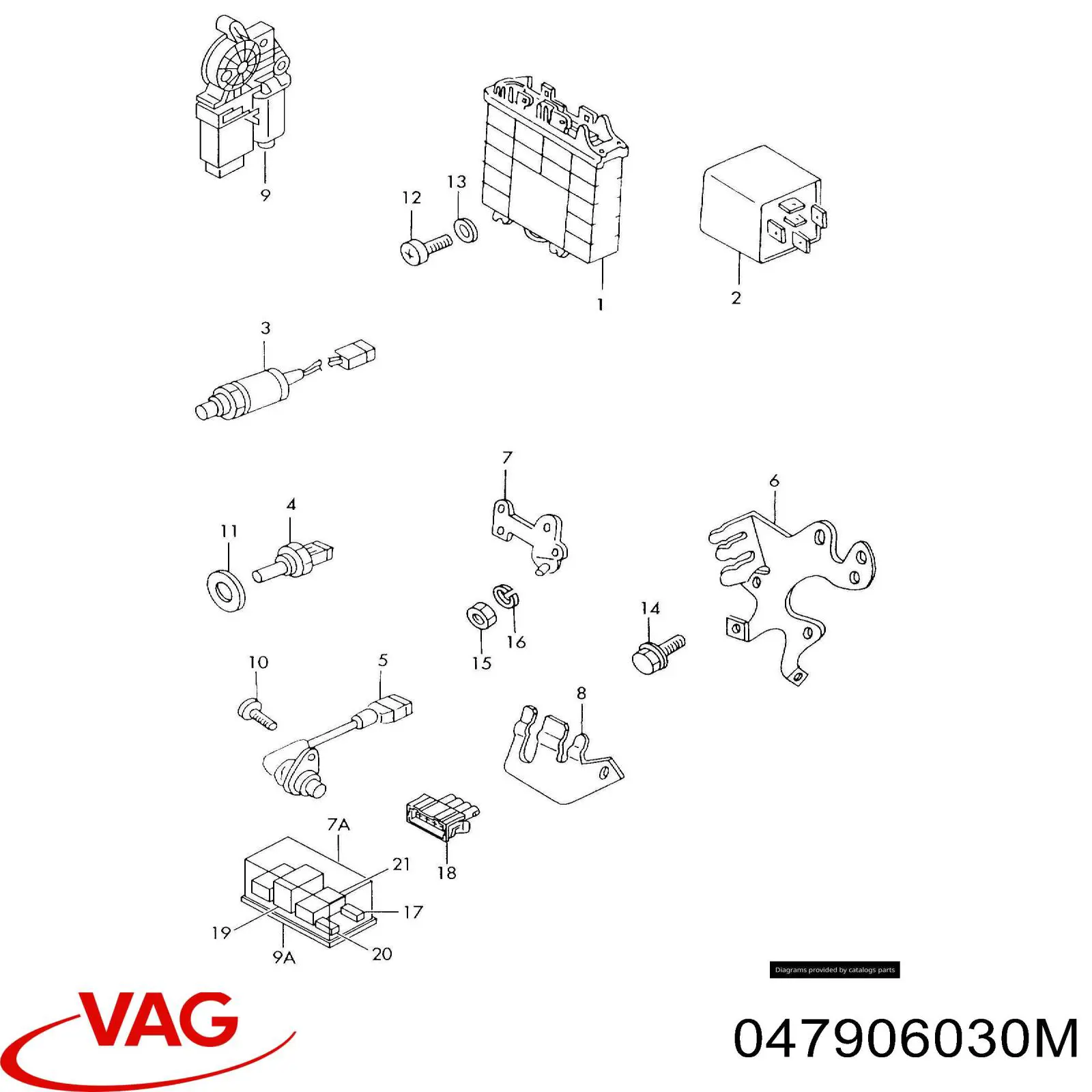 ЭБУ двигателем VAG 047906030M цена, от 60.67 USD